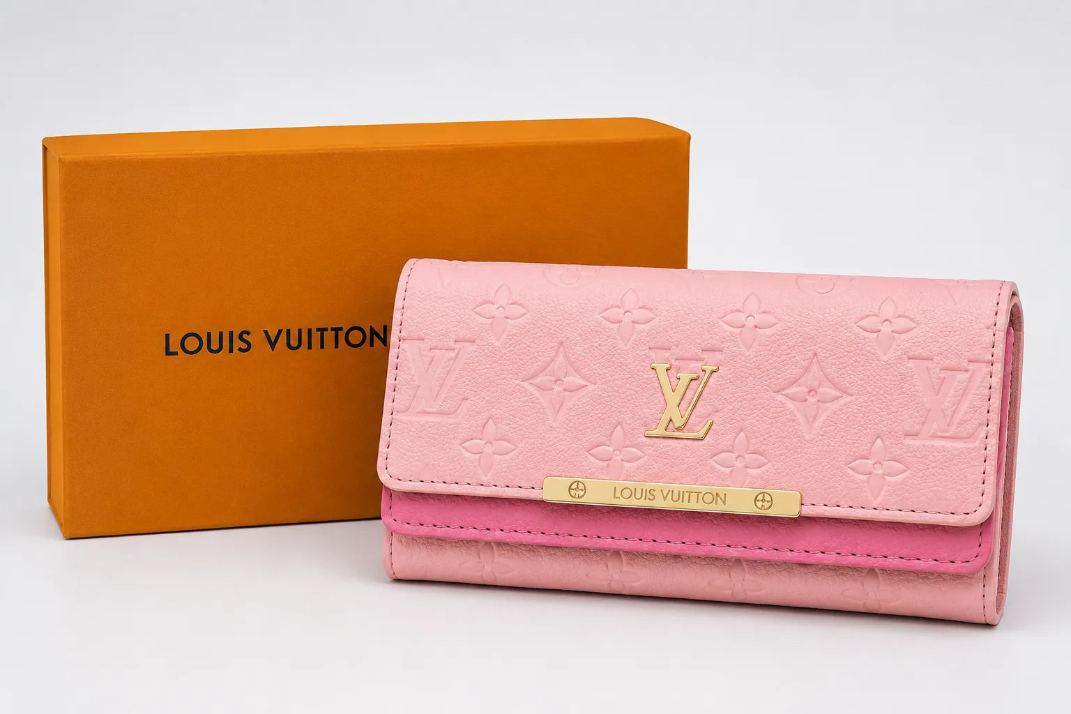 LV LOGO Flap Wallet