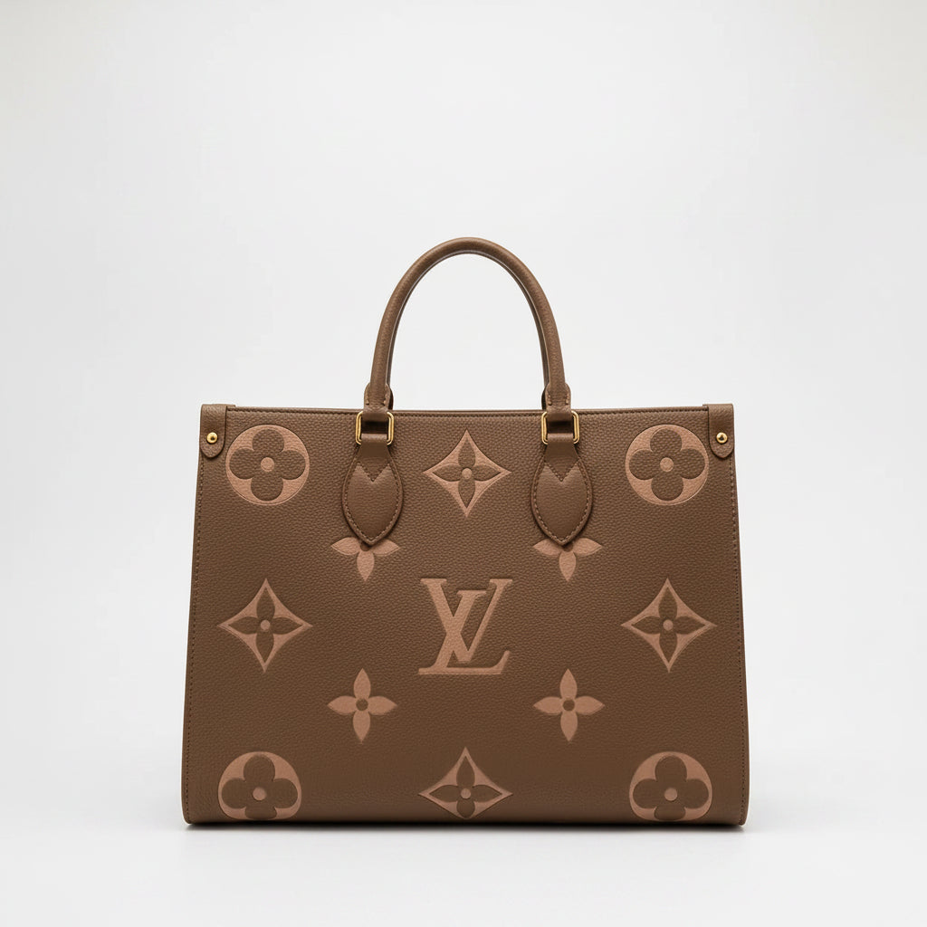 Louis Vuitton Onthego MM Bag - Taupe Grey