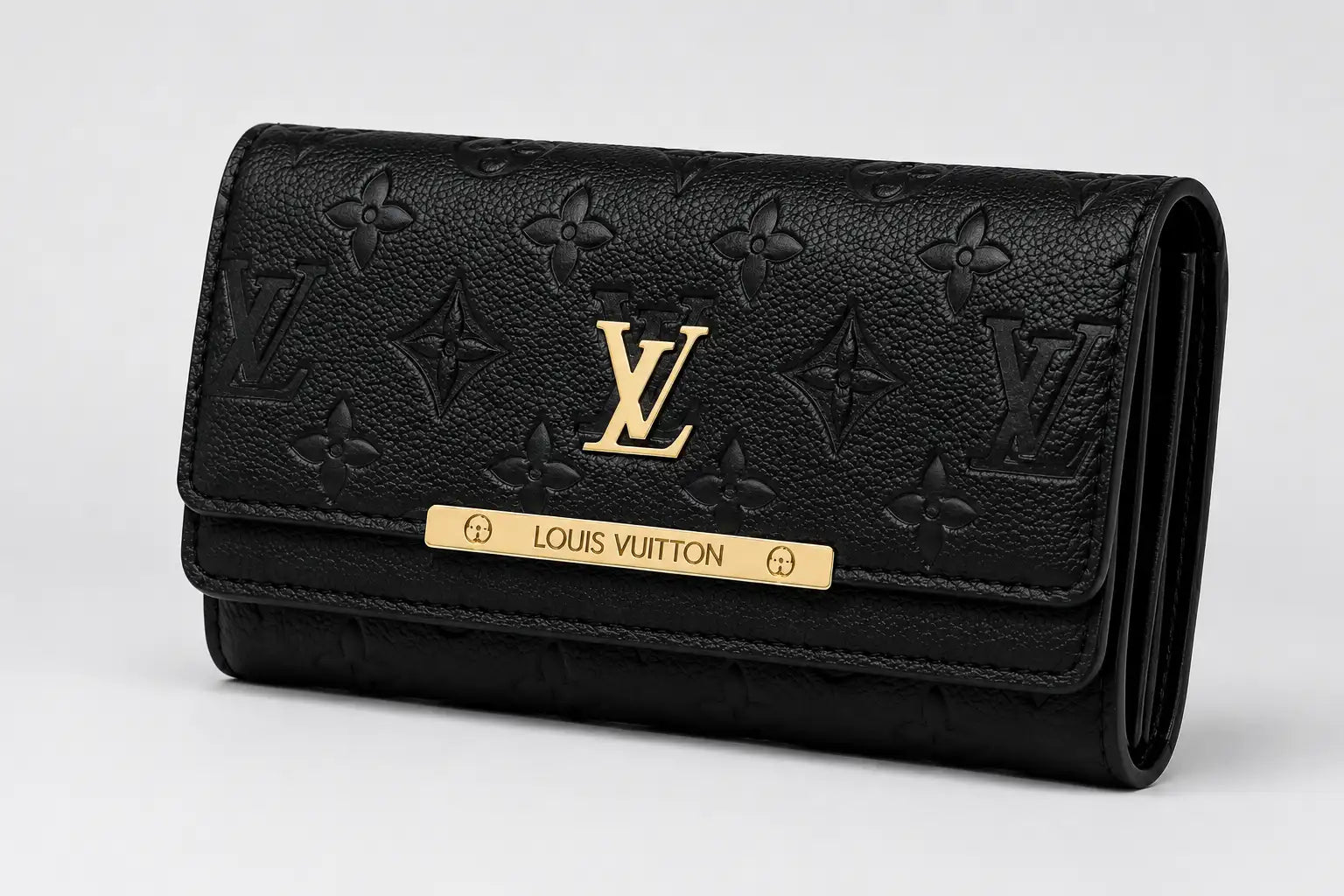 LV LOGO Flap Wallet