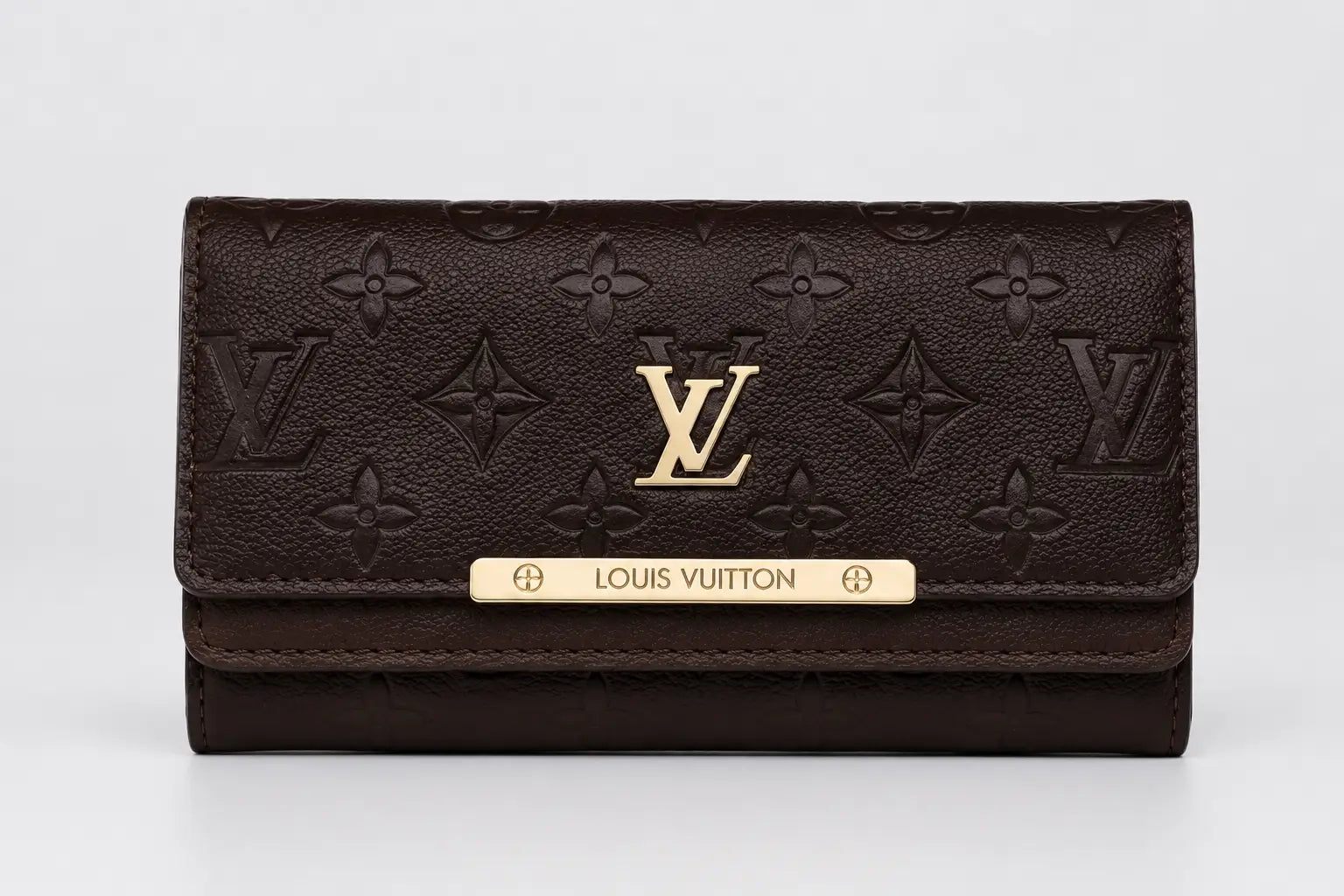 LV LOGO Flap Wallet