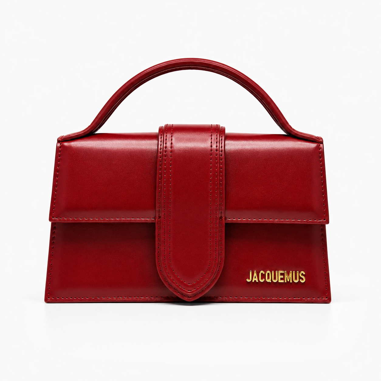 Jacquemus Bambino Top Handle Bag - Wine Leather
