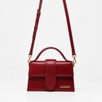 Jacquemus Bambino Top Handle Bag - Wine Leather