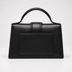 Jacquemus Bambino Top Handle Bag - Black Leather