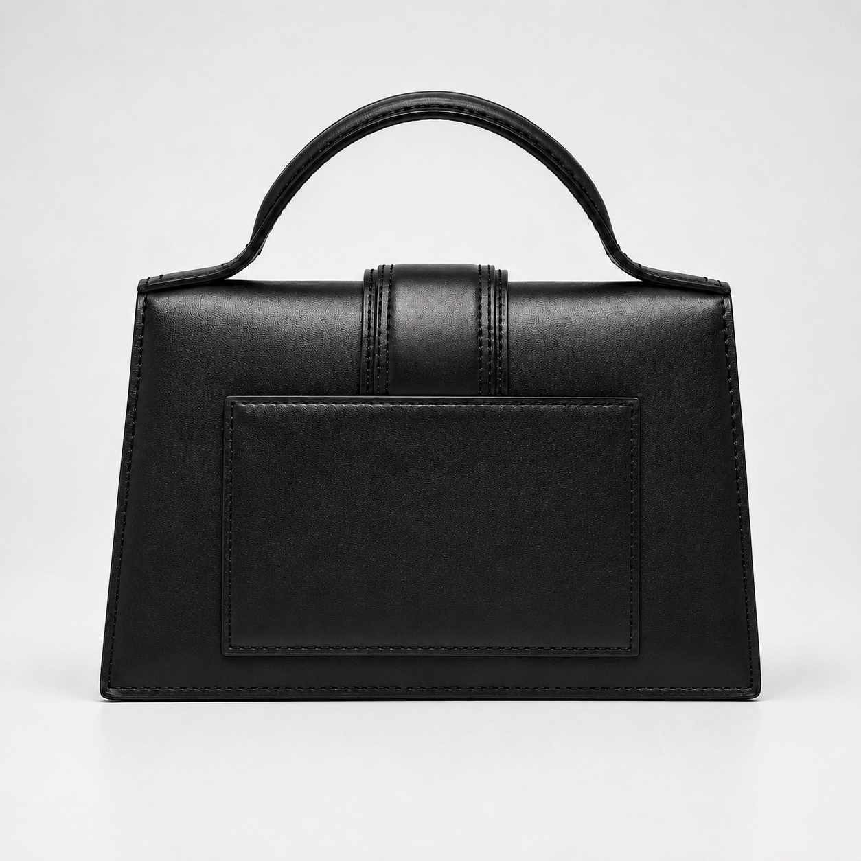 Jacquemus Bambino Top Handle Bag - Black Leather