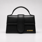 Jacquemus Bambino Top Handle Bag - Black Leather