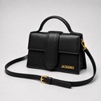 Jacquemus Bambino Top Handle Bag - Black Leather