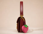 Signature Print Crossbody Bag with Gold Buckle