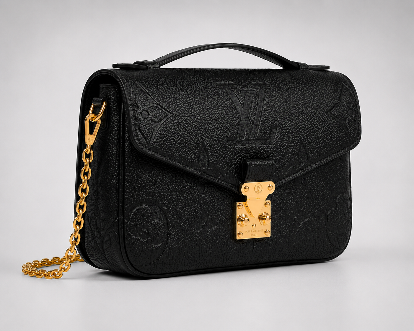 Louis Vuitton Empreinte Monogram Giant Pochette Metis in Black
