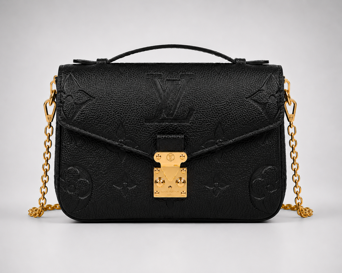 Louis Vuitton Empreinte Monogram Giant Pochette Metis in Black