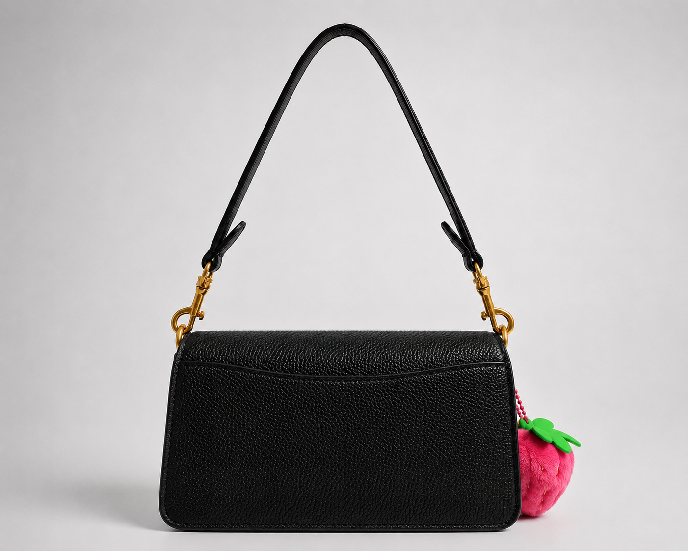 Signature Print Crossbody Bag with Gold Buckle