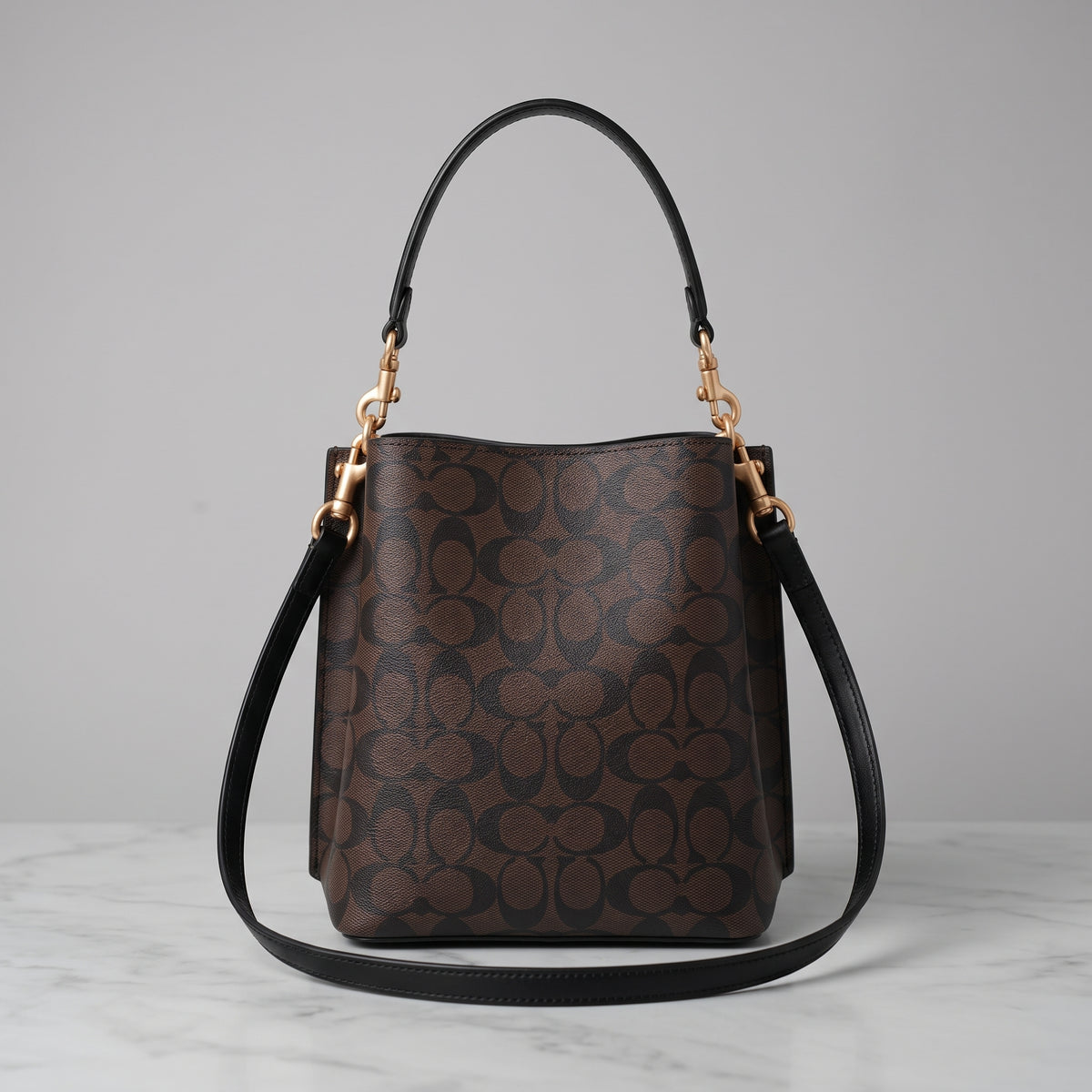 Coach Town Bucket Bag - Coffee