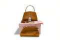 The "Dimantios" Noir Handbag Set Caramel