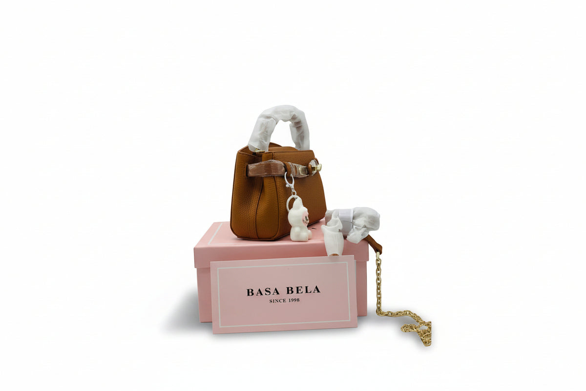 The 'Dimantios' Signature Satchel in Caramel