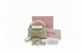 The 'Dimantios' Signature Satchel in Ivory Cream