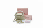 The 'Dimantios' Signature Satchel in Ivory Cream