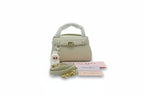 The 'Dimantios' Signature Satchel in Ivory Cream