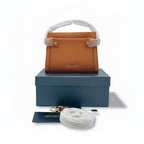 Basa Bela Classic Saffiano Satchel – Cognac Tan