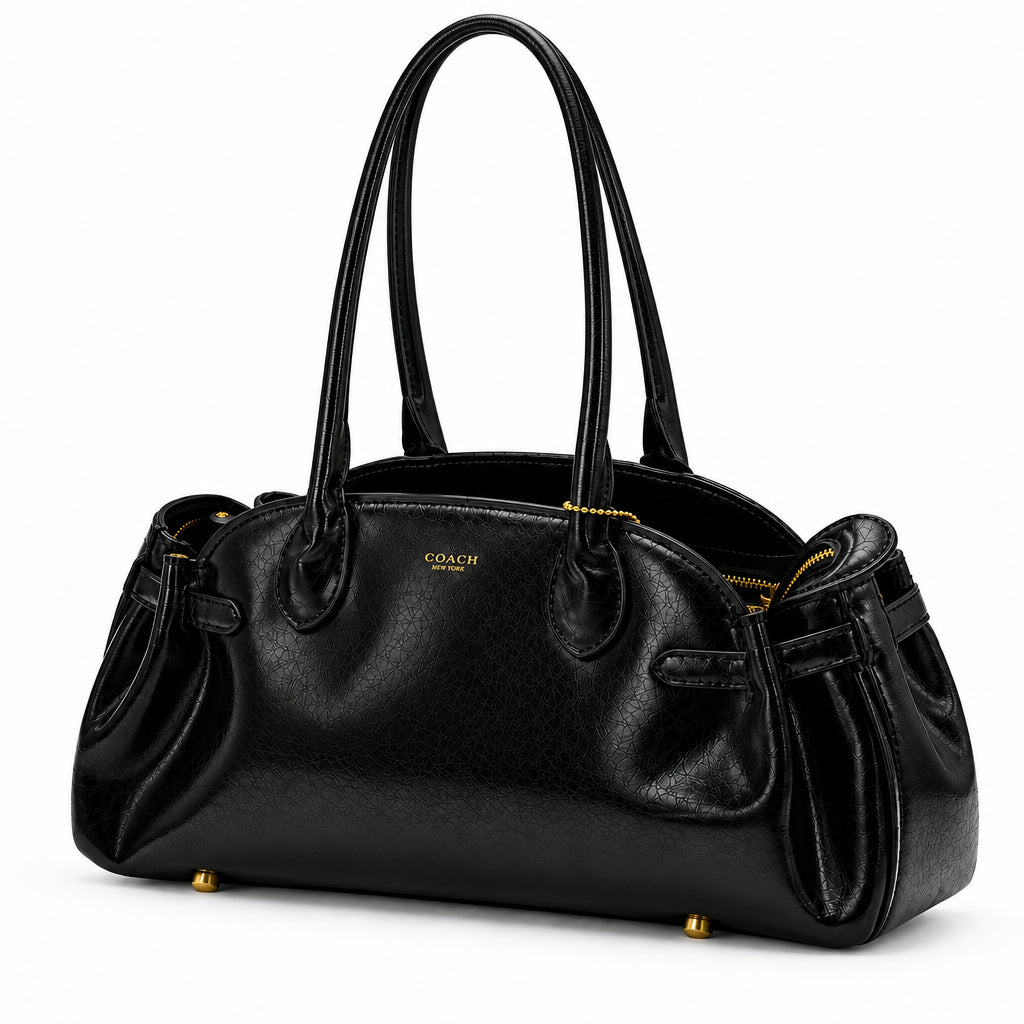 Coach Ellis 30 Satchel Long Bag - Black
