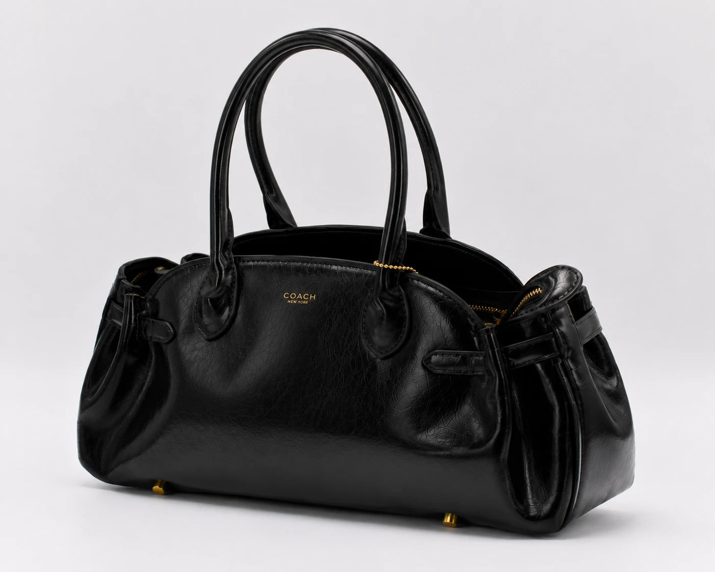 Coach Ellis 30 Satchel Long Bag - Black