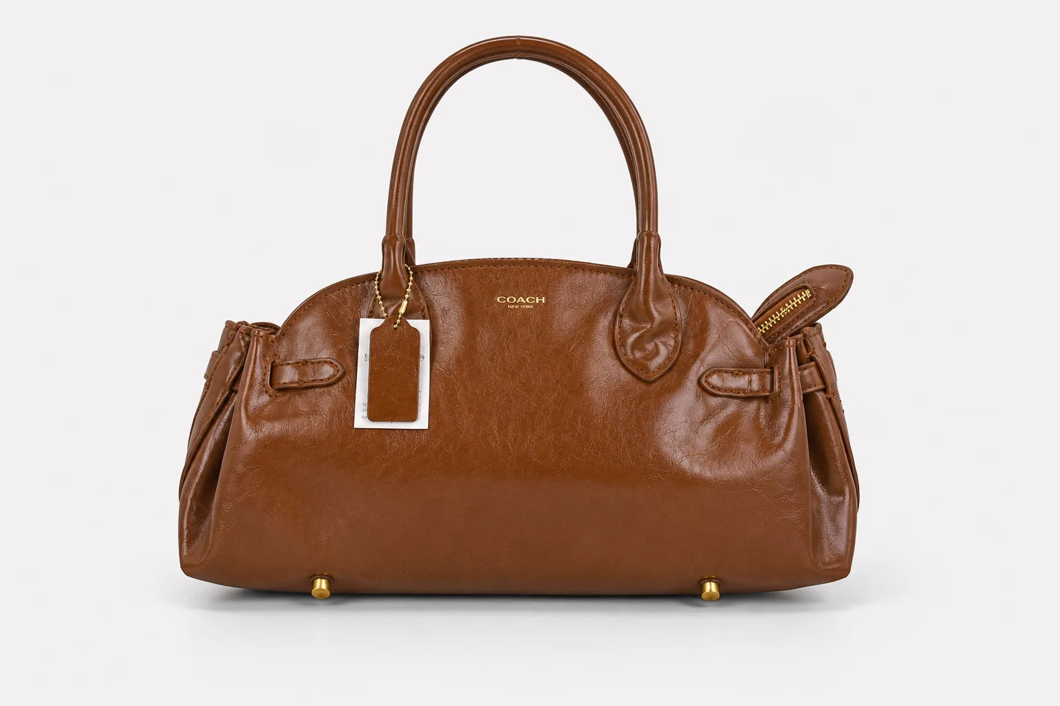 Coach Ellis 30 Satchel - Camel Brown