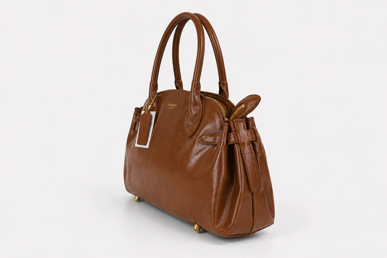 Coach Ellis 30 Satchel - Camel Brown