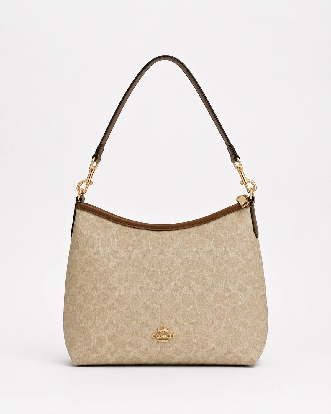 Coach Hobo Crossbody Bag - Beige