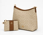 Coach Hobo Crossbody Bag - Beige