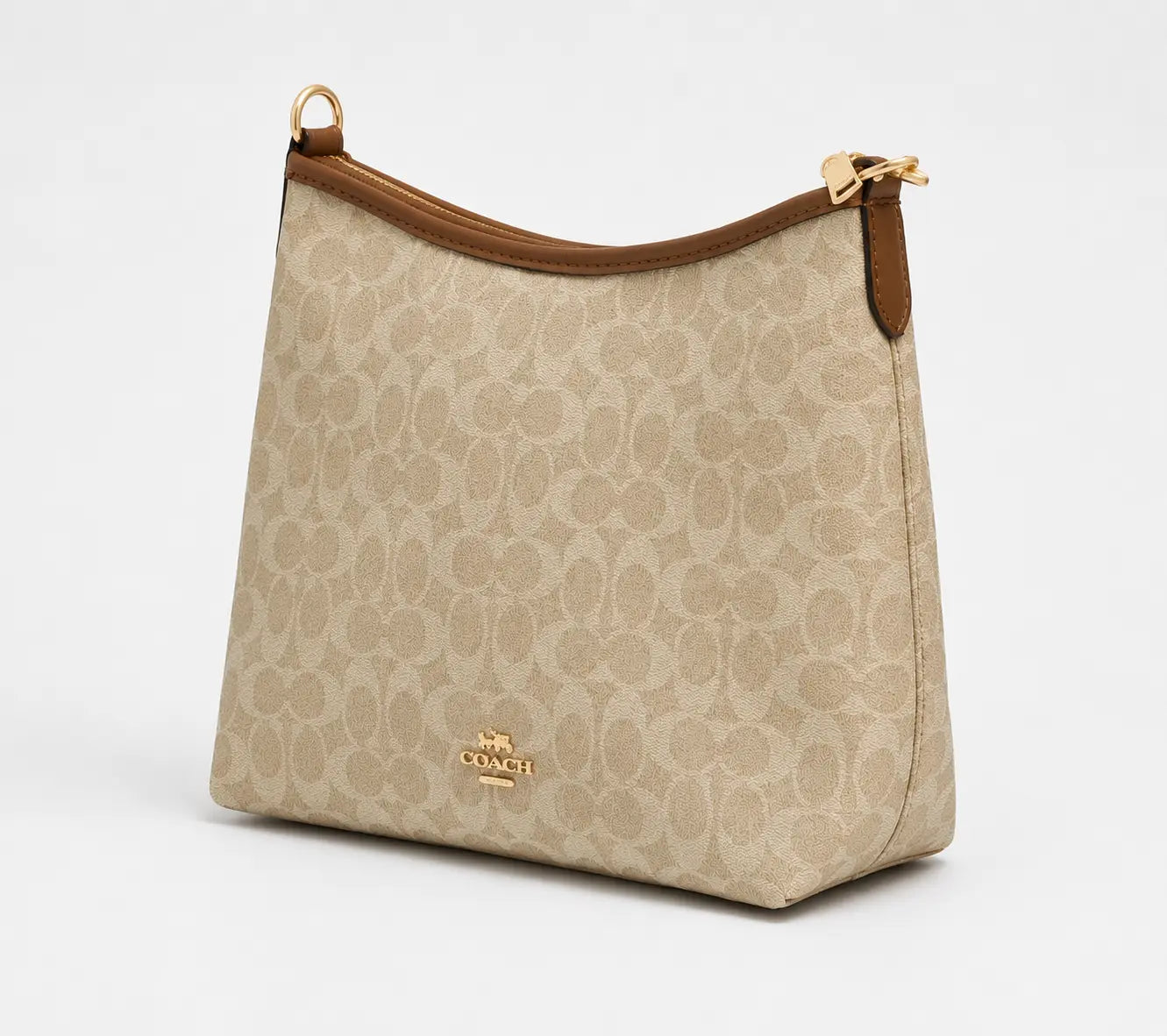 Coach Hobo Crossbody Bag - Beige