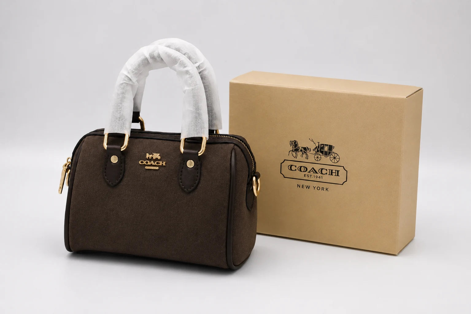 Coach Mini Rowan Crossbody Bag - Coffee