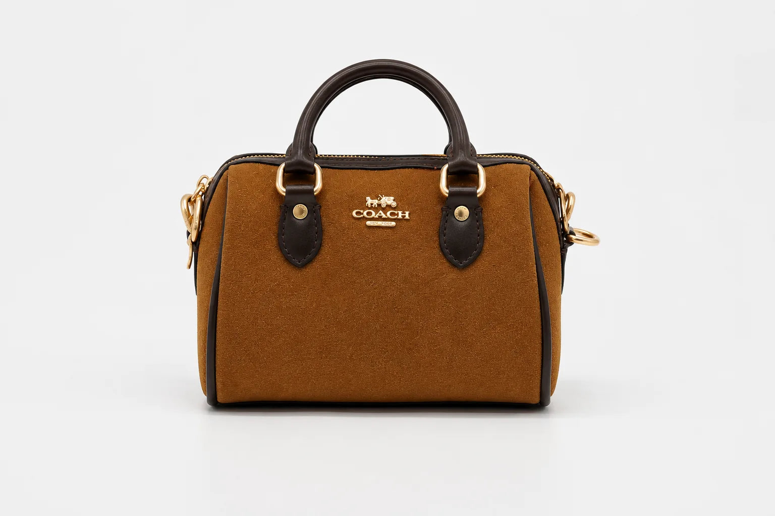Coach Mini Rowan Crossbody Bag - Coffee And Brown