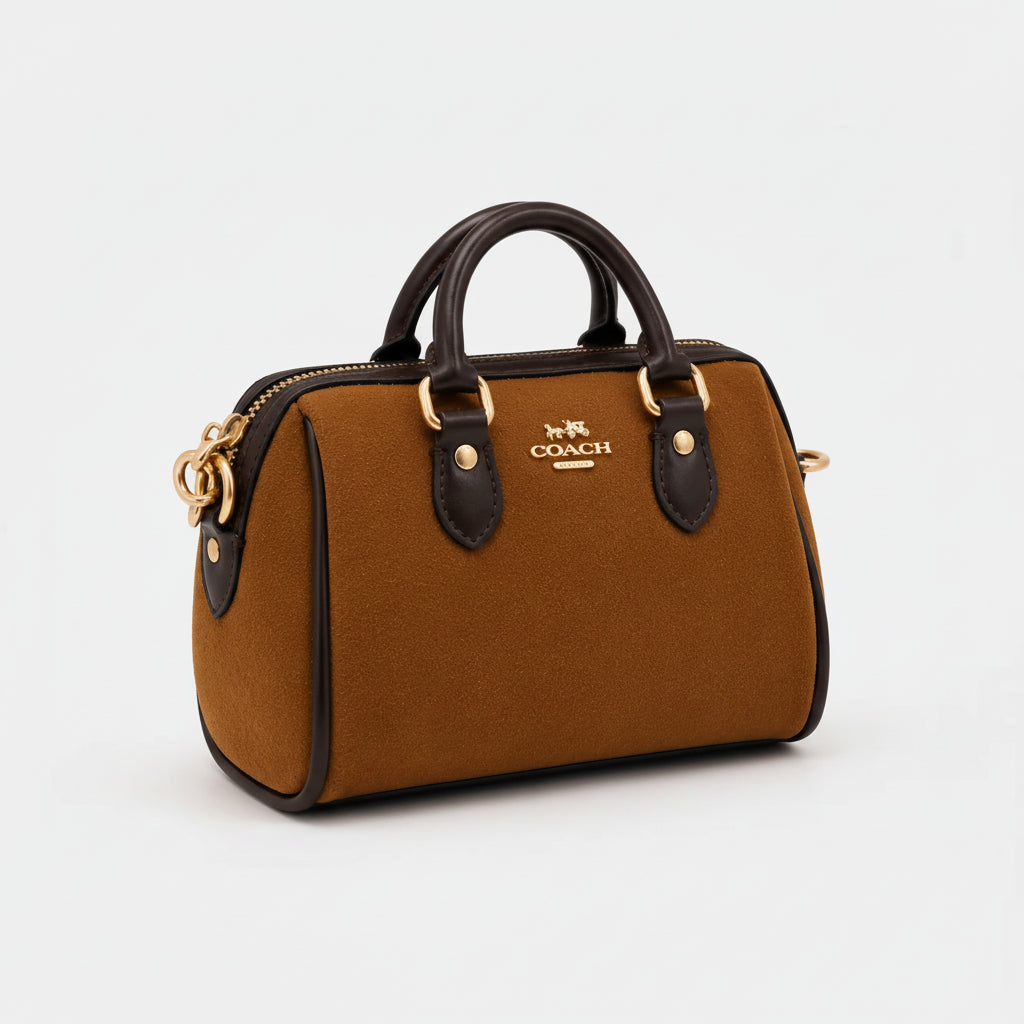 Coach Mini Rowan Crossbody Bag - Coffee And Brown