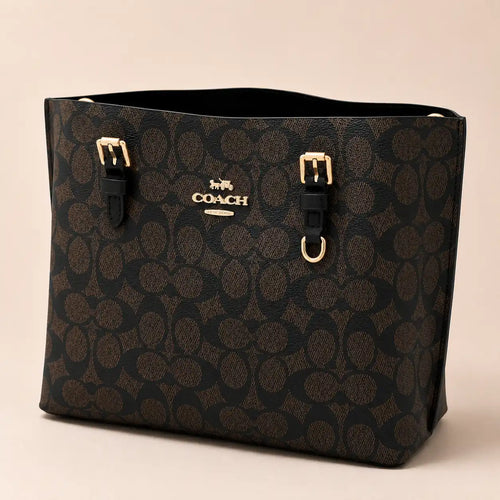 Coach Mollie Tote - Coffee And Black