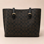 Coach Mollie Tote - Coffee And Black
