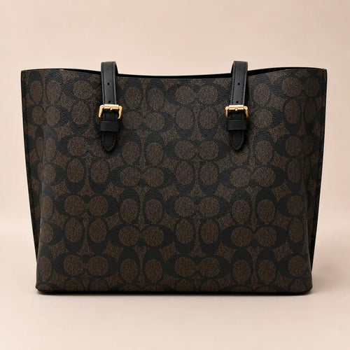Coach Mollie Tote - Coffee And Black