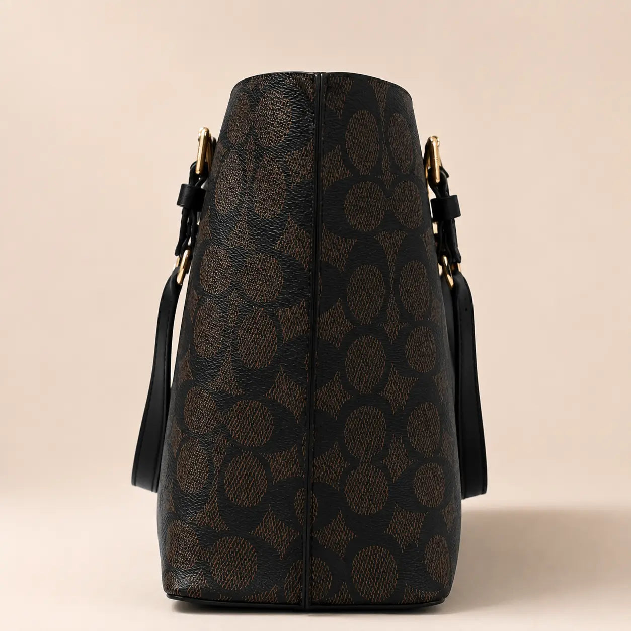 Coach Mollie Tote - Coffee And Black