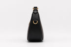 Coach Signature Crescent Moon Bag - Black Trim