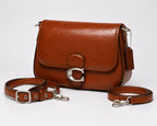 Coach Soft Tabby 26 Shoulder Bag Saddle Brown Leather