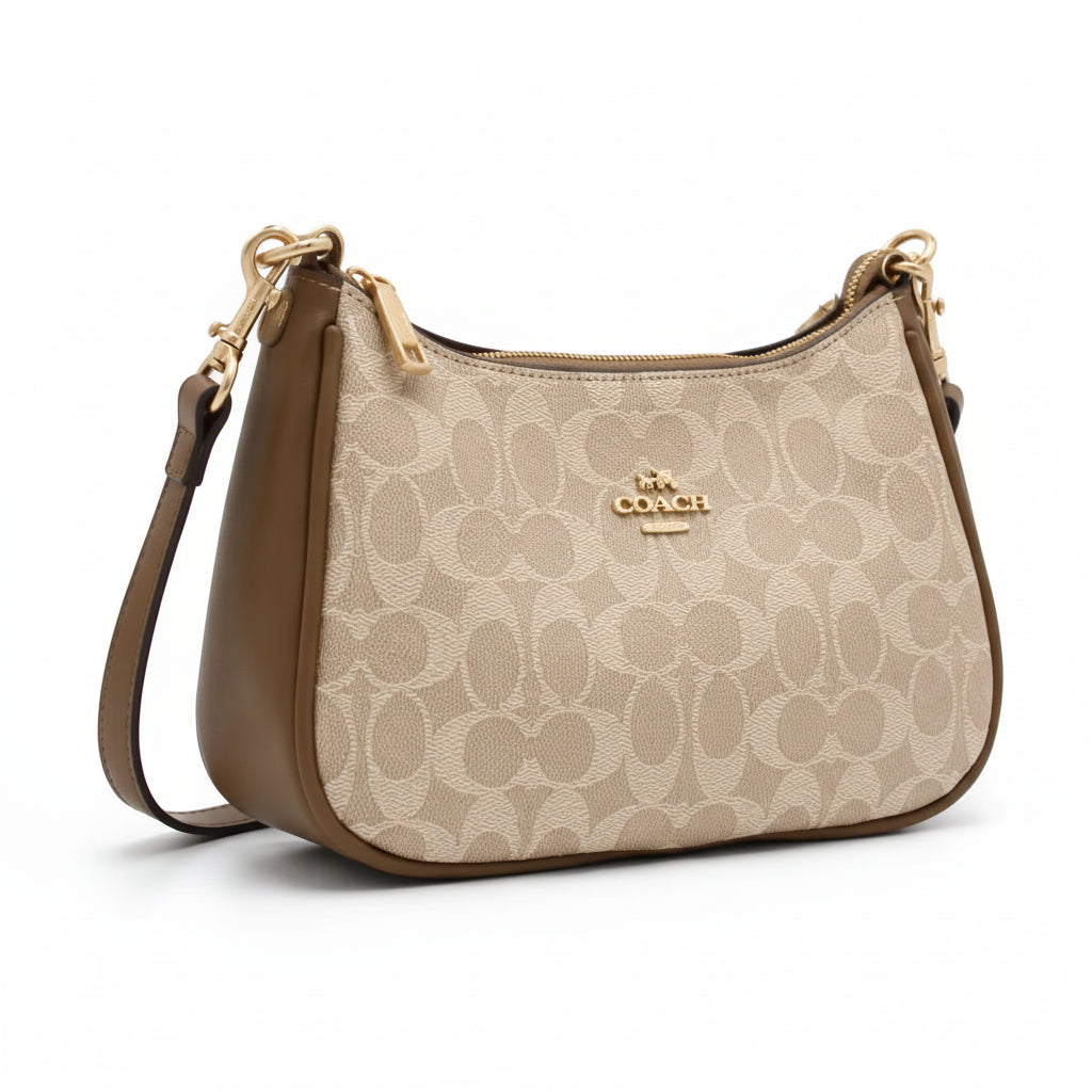 Coach Teri Shoulder Bag - Apricot Trim