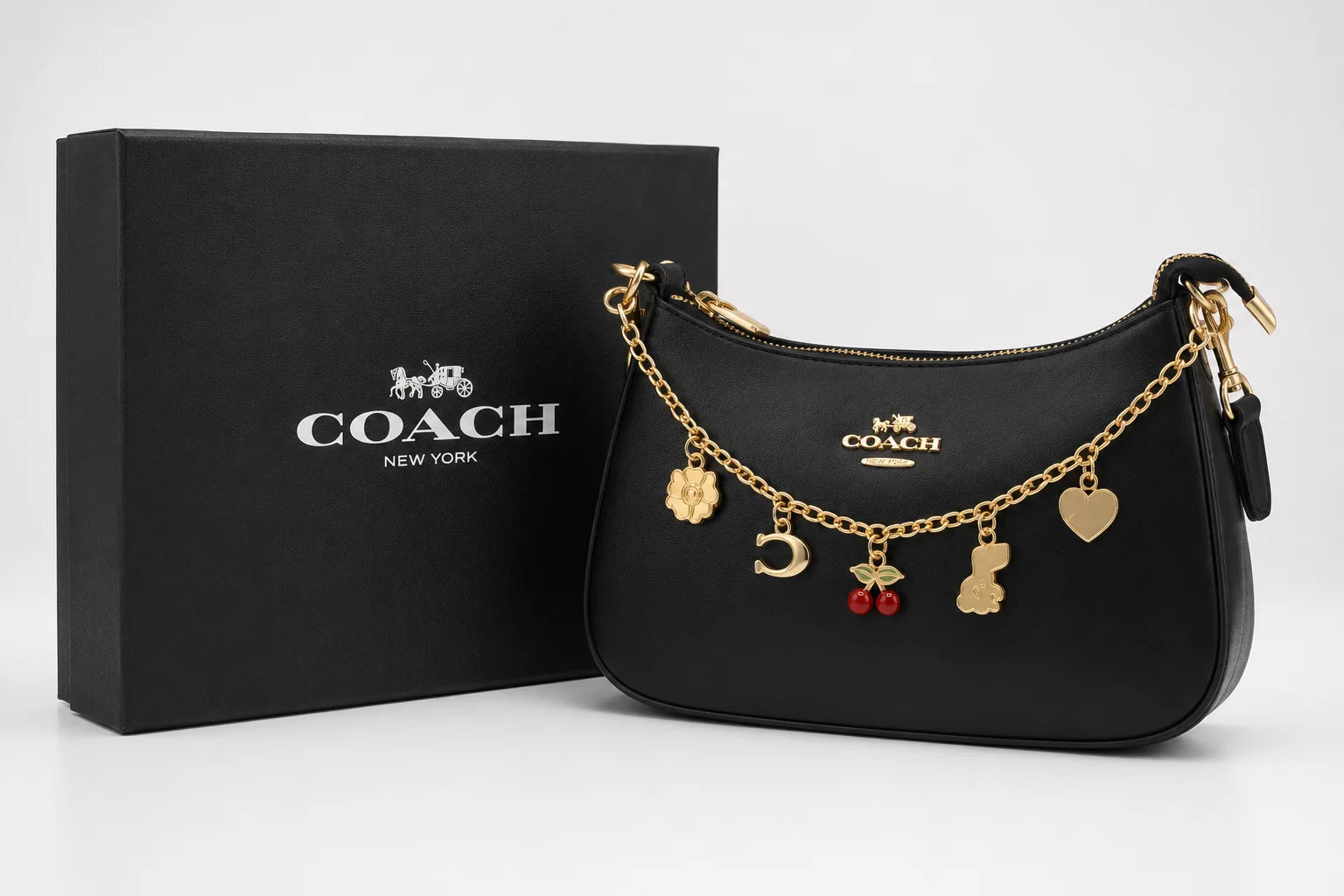 Coach Teri Shoulder Bag - Black