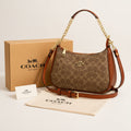 Coach Teri Shoulder Bag - Brown Trim