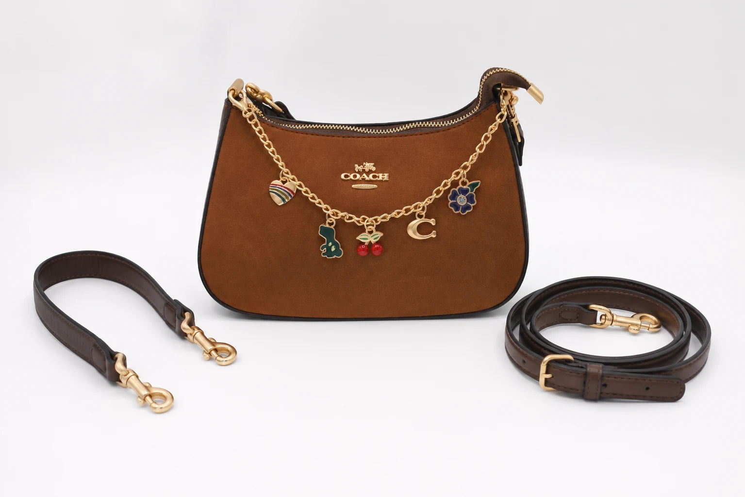 Coach Teri Shoulder Bag - Saddle Brown
