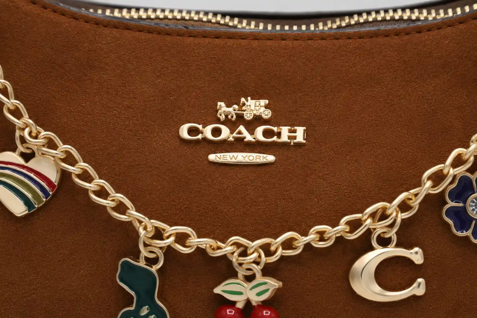 Coach Teri Shoulder Bag - Saddle Brown