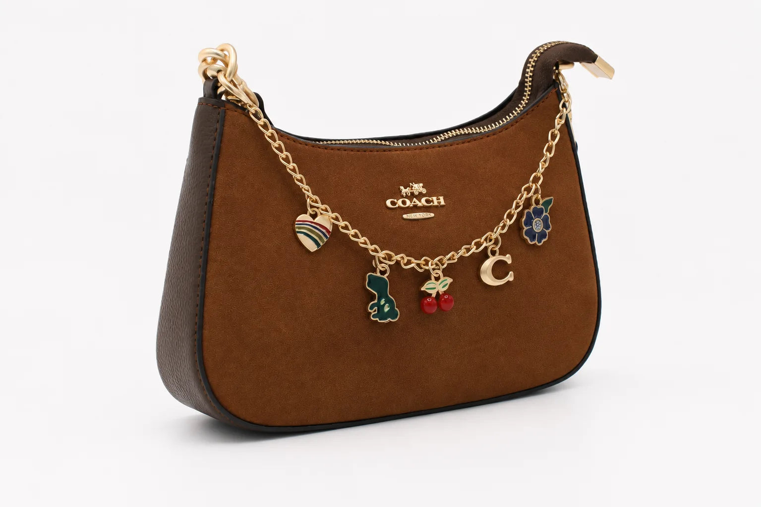 Coach Teri Shoulder Bag - Saddle Brown