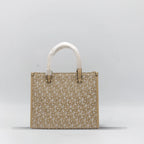 DKNY Canvas Box Bag - Apricot Trim