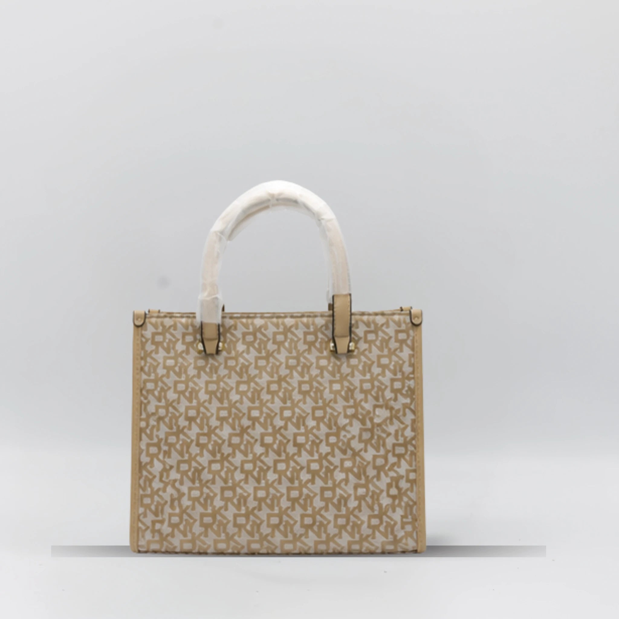 DKNY Canvas Box Bag - Apricot Trim
