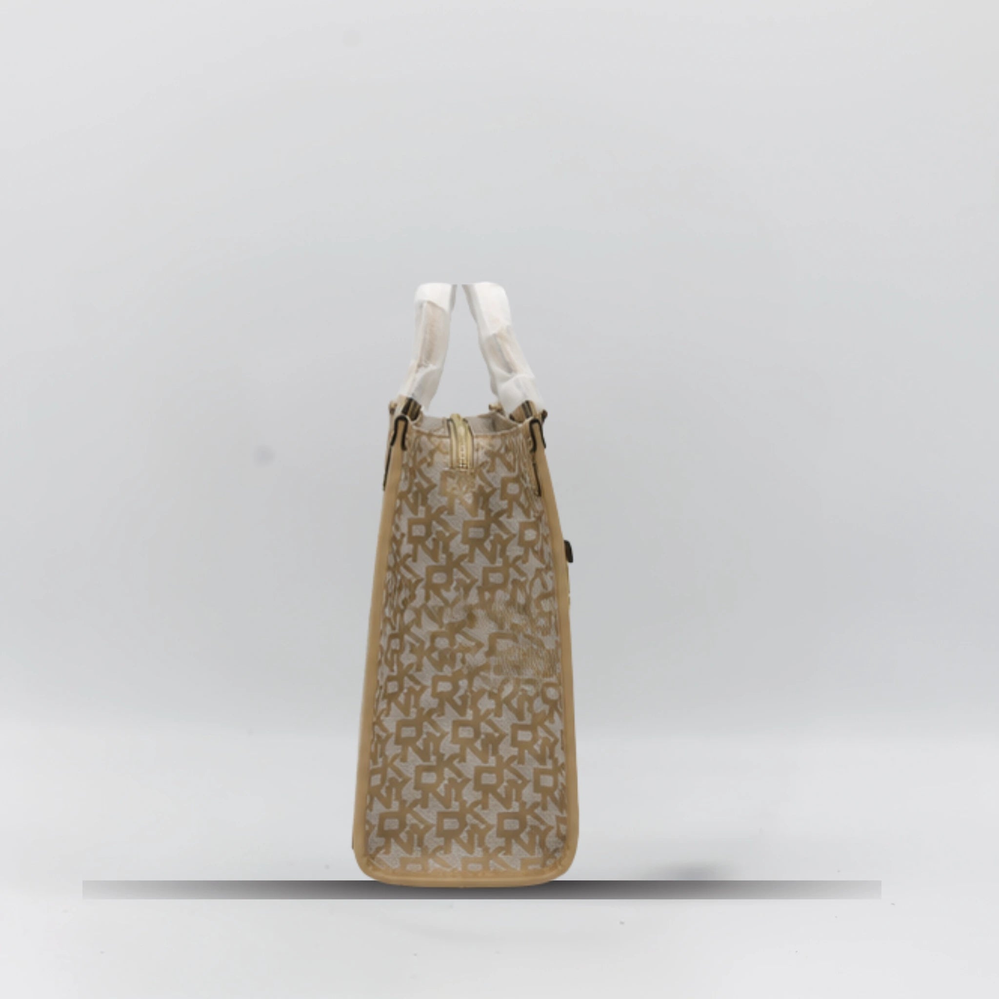 DKNY Canvas Box Bag - Apricot Trim