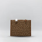 DKNY Canvas Box Bag - Brown Trim