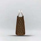 DKNY Canvas Box Bag - Brown Trim