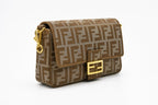 Fendi Baguette Shoulder Crossbody Bag - Khaki