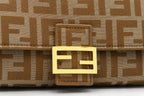 Fendi Baguette Shoulder Crossbody Bag - Khaki